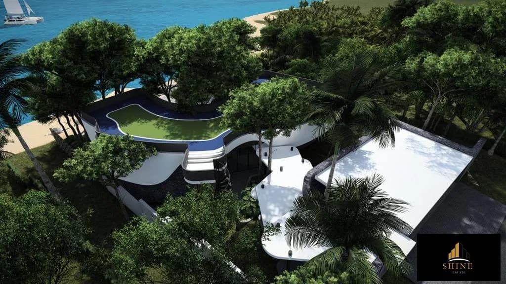 Ultra Contemporary 3 bedroom beachfront villa in Laem Yai area-VIL0028 — vue 1
