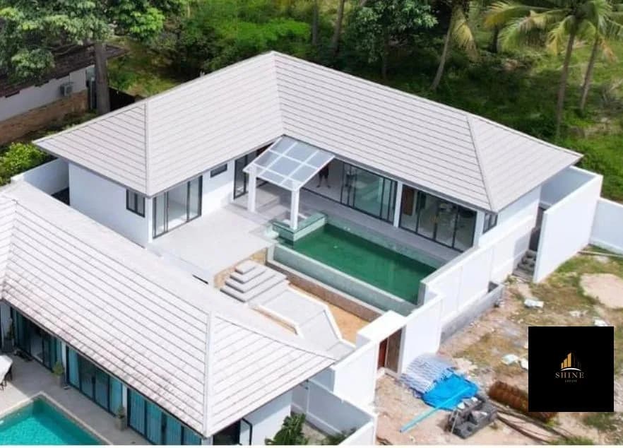 Newly built 3 bedroom villas with a private pool in Maenam area-VIL0031 — vue 1