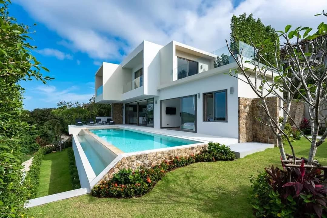 New Sophisticated villa with a stunning sea view in Bophut – VIL0196 — view 1