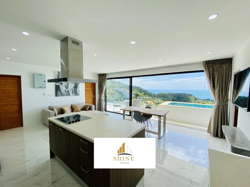 Cozy sea view 2 bedroom apartments in Lamai – VIL0230 — vue 1