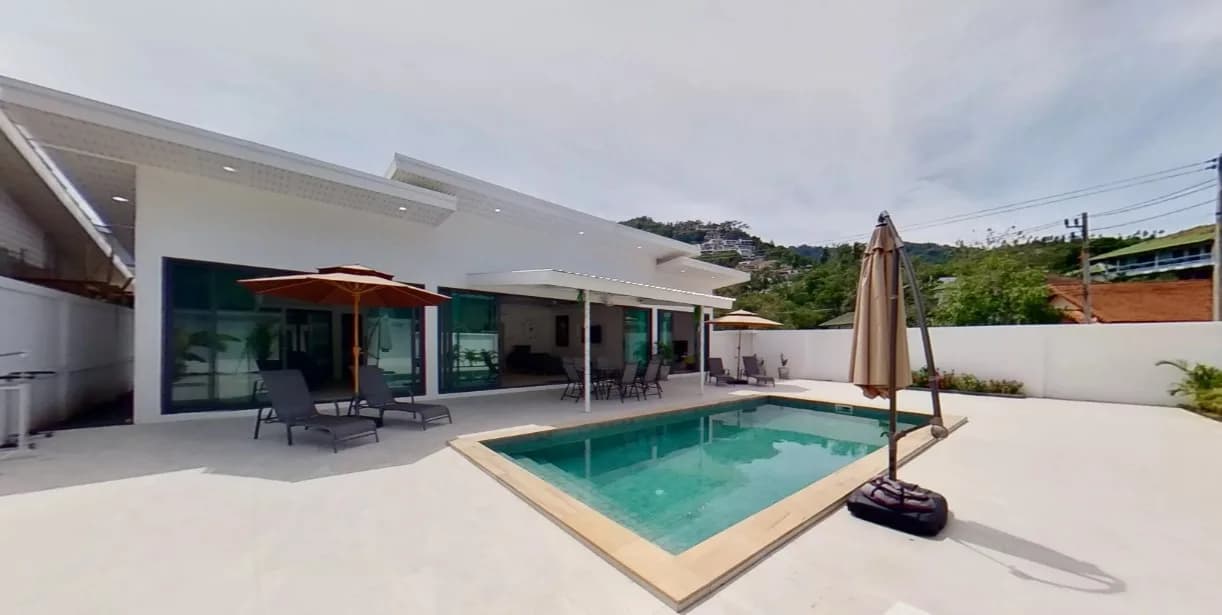 Nice 3 bedroom villa with a pool in a quite area of Lamai – VIL0294 — vue 1