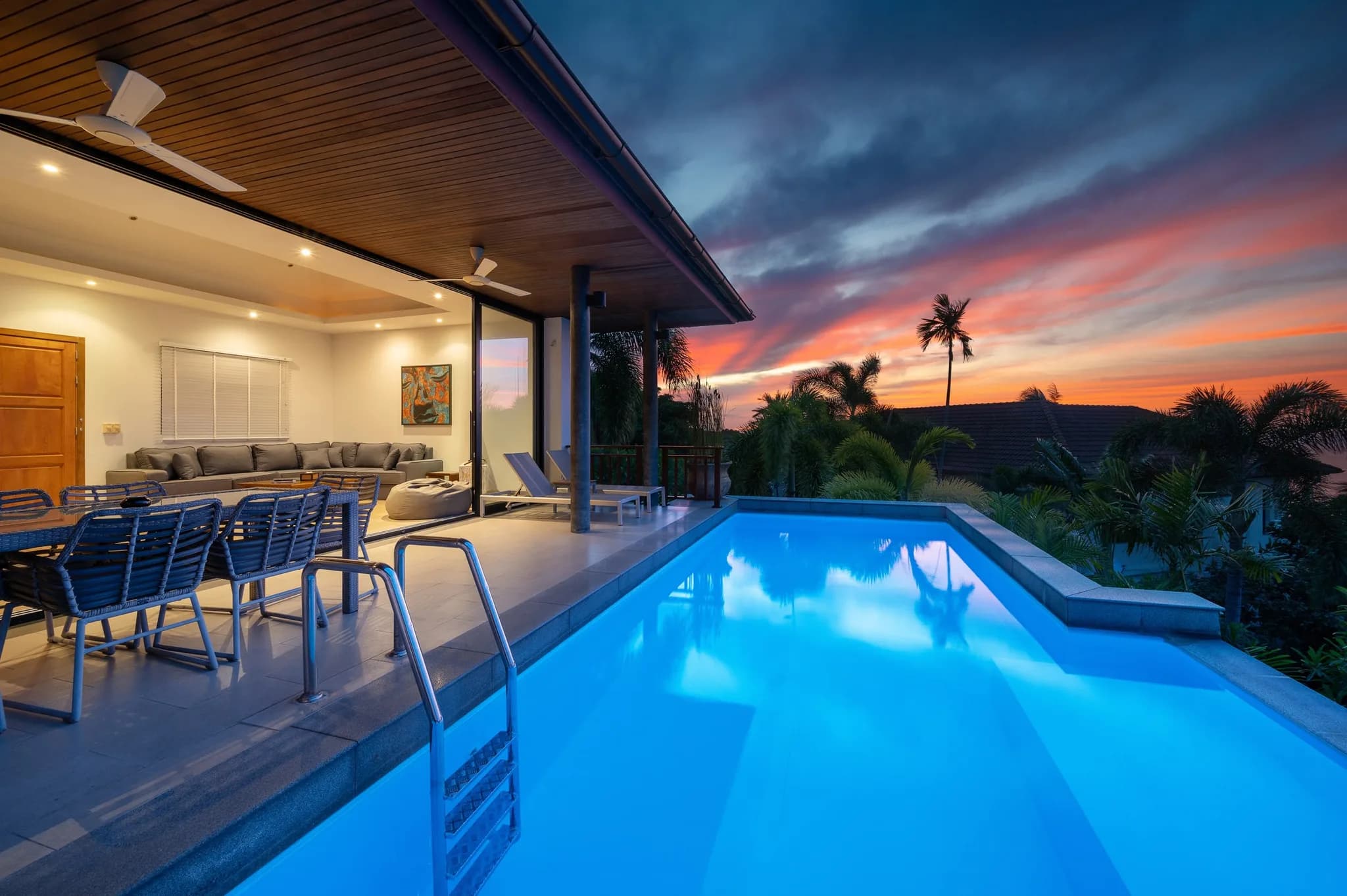 3 bedroom sea view villa in Lamai – VIL0327 — vue 1