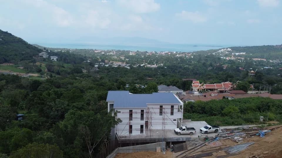 80% completed 5 bedroom sea view villa in prime Bophut area – VIL0397 — vignette 3