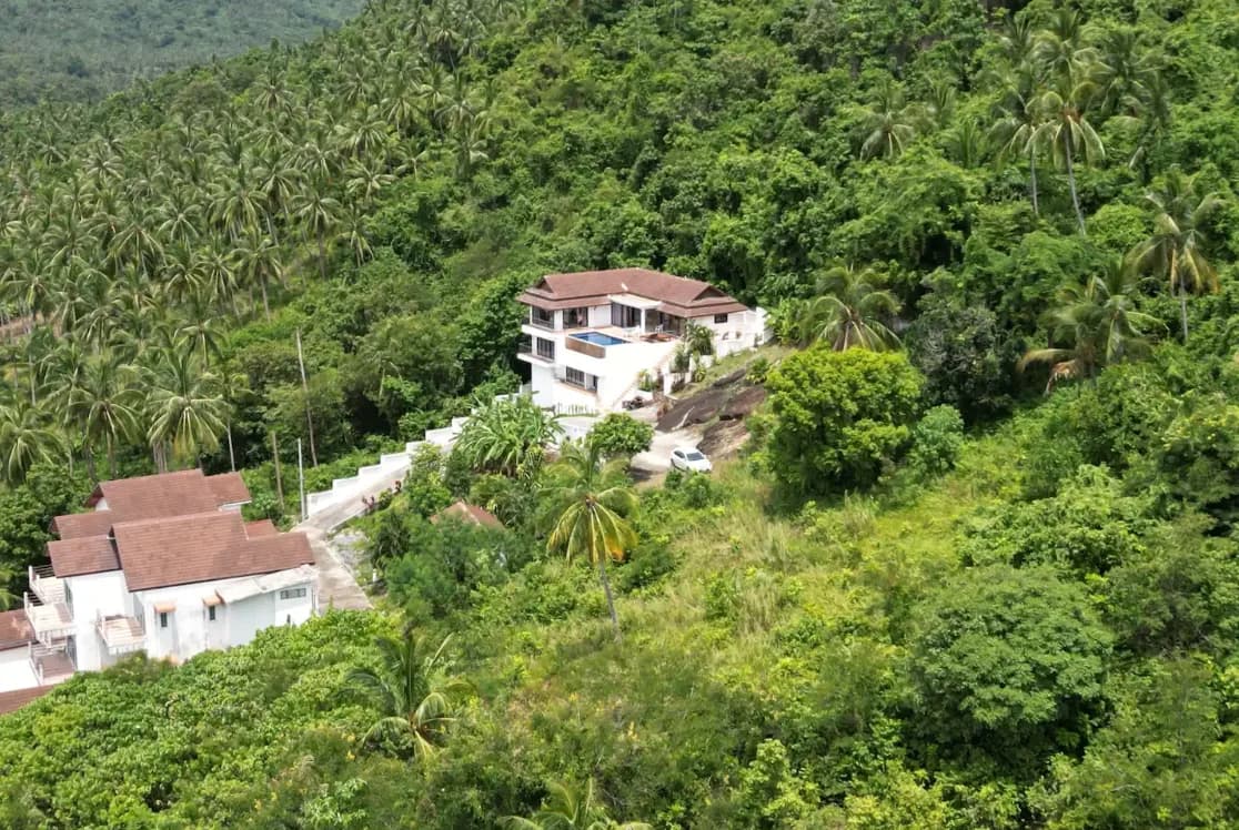 4 bedroom private pool villa with sea and mountain views in Maenam – VIL0435 — vue 1