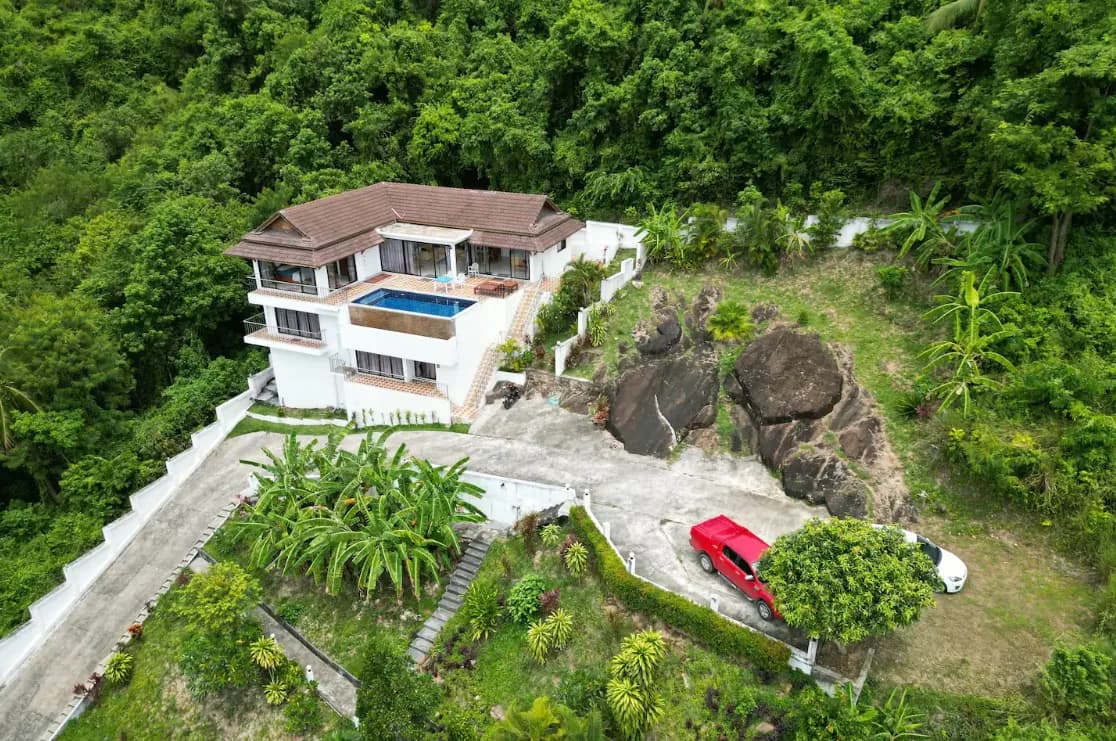 4 bedroom private pool villa with sea and mountain views in Maenam – VIL0435 — vignette 3