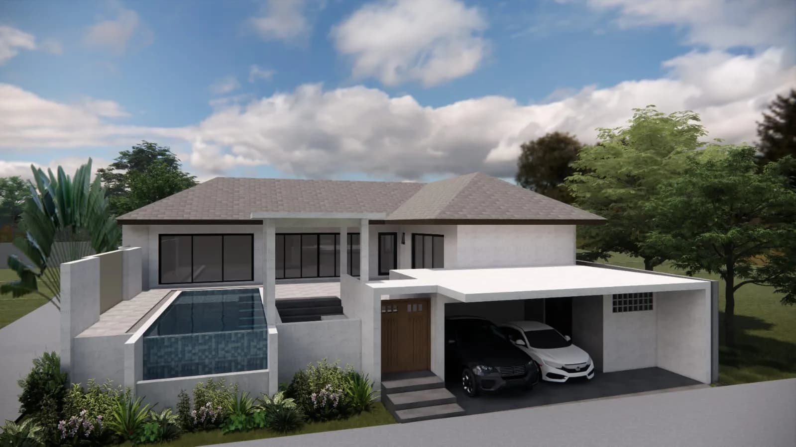 3 bedroom Bali style villa with a private pool in Maenam – VIL0446 — vue 1