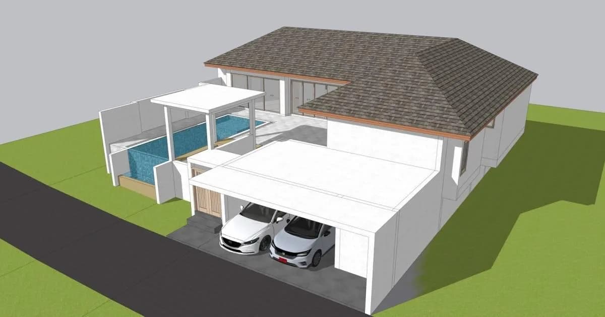 3 bedroom Bali style villa with a private pool in Maenam – VIL0446 — vignette 3