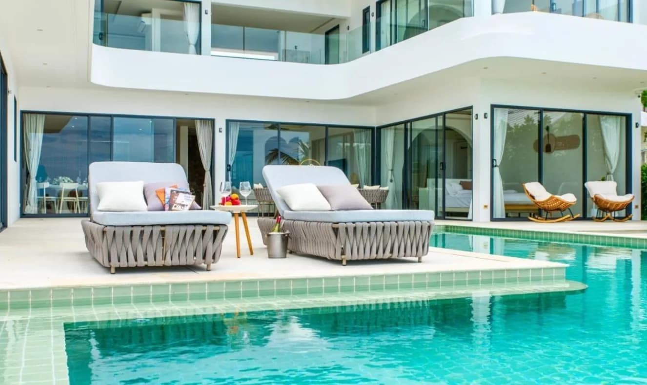 Newly built wonderful 5 bedroom beachfront villa in Lamai – VIL0450 — vignette 5