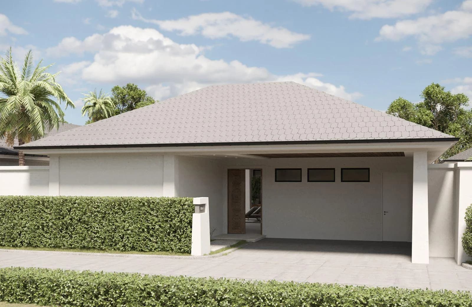 Last plot for sale in phase 1 – Bali style 3 bedroom villa with a private pool within 300 m walk from the beach – VIL0455 — vignette 2