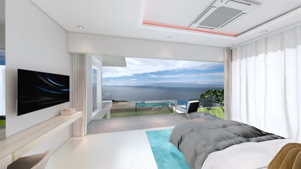 high quality 3/4 bedroom villas with sea views and views over Big Buddha in Plai Laem – VIL0462 — vignette 2