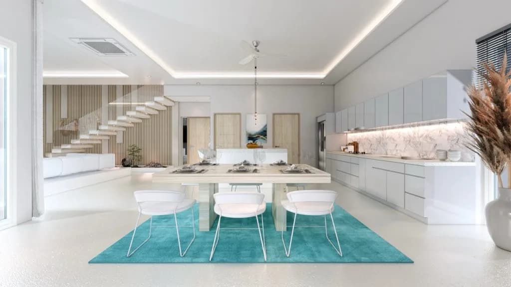 high quality 3/4 bedroom villas with sea views and views over Big Buddha in Plai Laem – VIL0462 — vignette 4