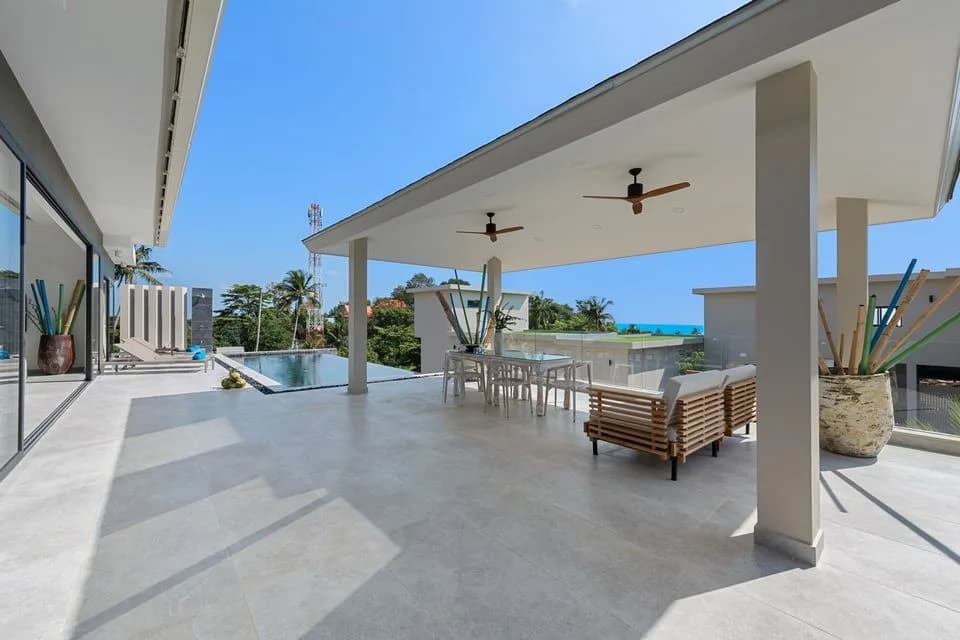 Newly built modern 4 bedroom villa with a partial sea view a short walk from Chaweng Noi beach – VIL0474 — vignette 4