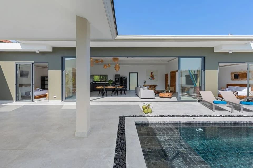 Newly built modern 4 bedroom villa with a partial sea view a short walk from Chaweng Noi beach – VIL0474 — vignette 5