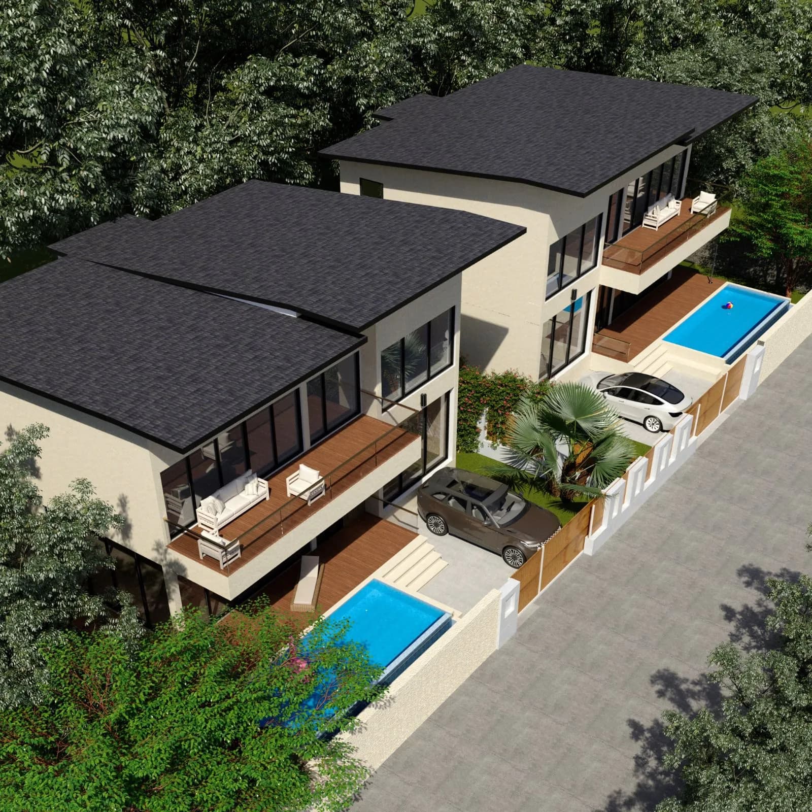 Villa with 3 bedrooms and a private pool 1 minute from Taling Ngam beach – VIL0503 — vue 1