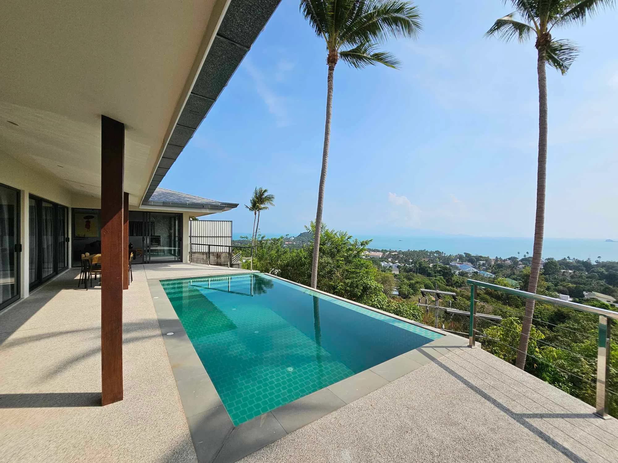 sea view villa with 3 bedrooms and a private pool in Bophut – VIL0506 — vue 1