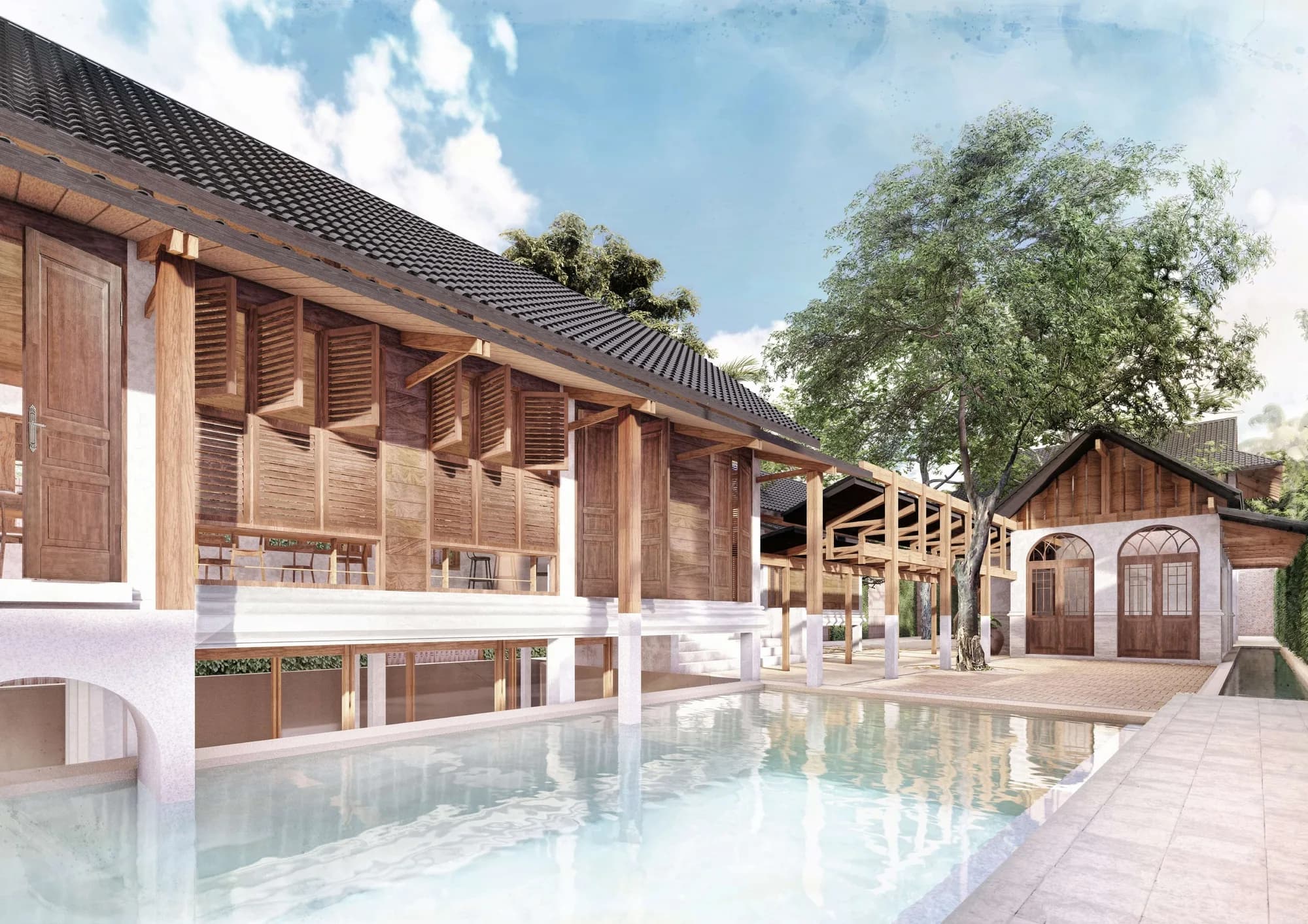 Contemporary Thai style 4 bedroom private pool beachfront villa in Lipa Noi – VIL0512 — vignette 2