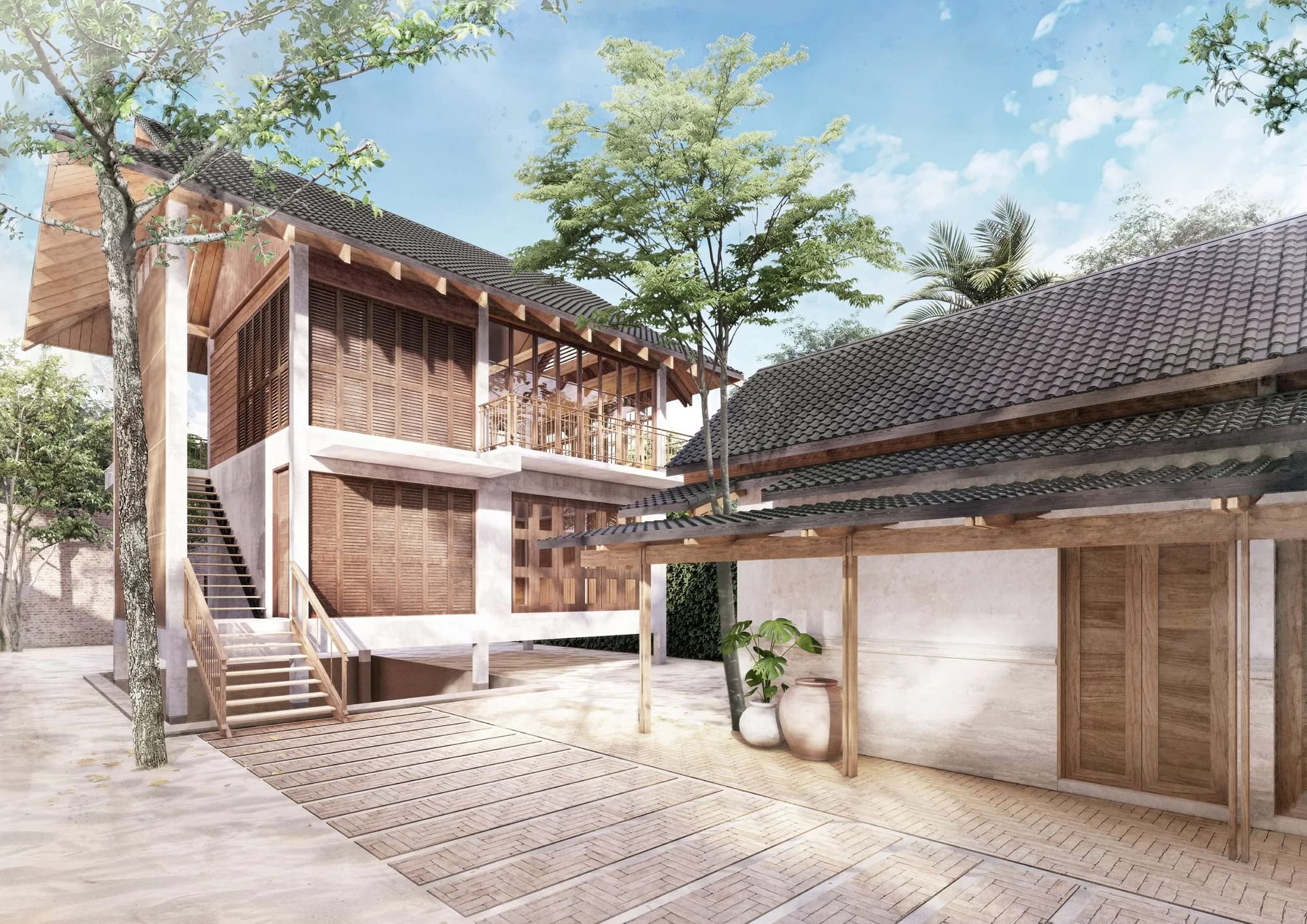 Contemporary Thai style 4 bedroom private pool beachfront villa in Lipa Noi – VIL0512 — vignette 3