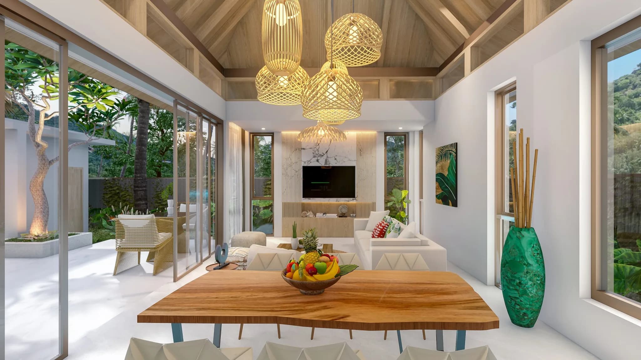 Magnificent 3 bedroom Bali style villas with a private pool in Bang Makham – VIL0534 — vignette 2