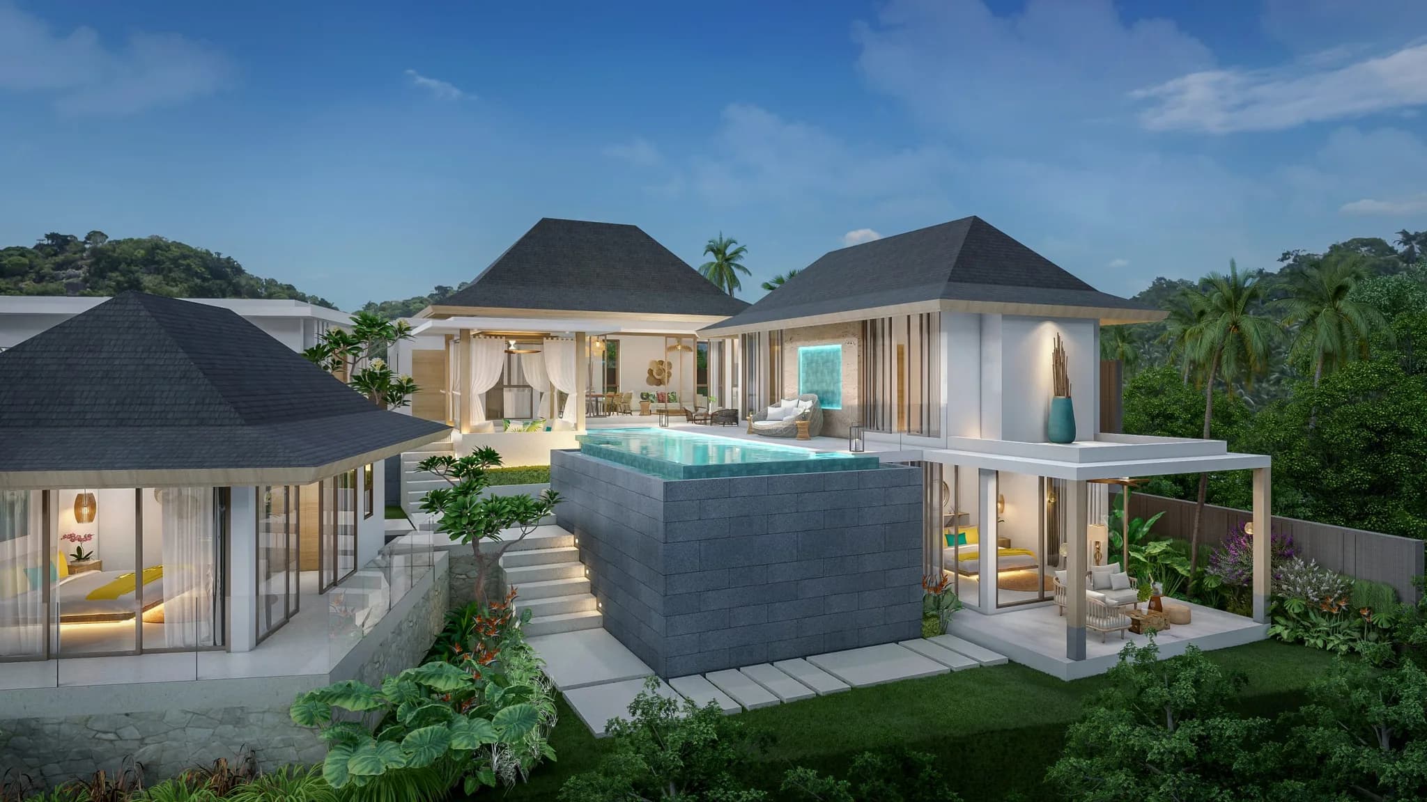 3+1 Bedroom Bali style villas with a private pool 900 meters from the beach – VIL0535 — vignette 2