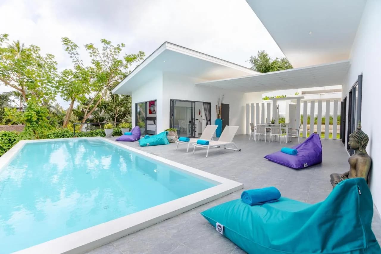 4 bedroom private pool villa in Chaweng Noi 500 meters from the beach – VIL0538 — vue 1