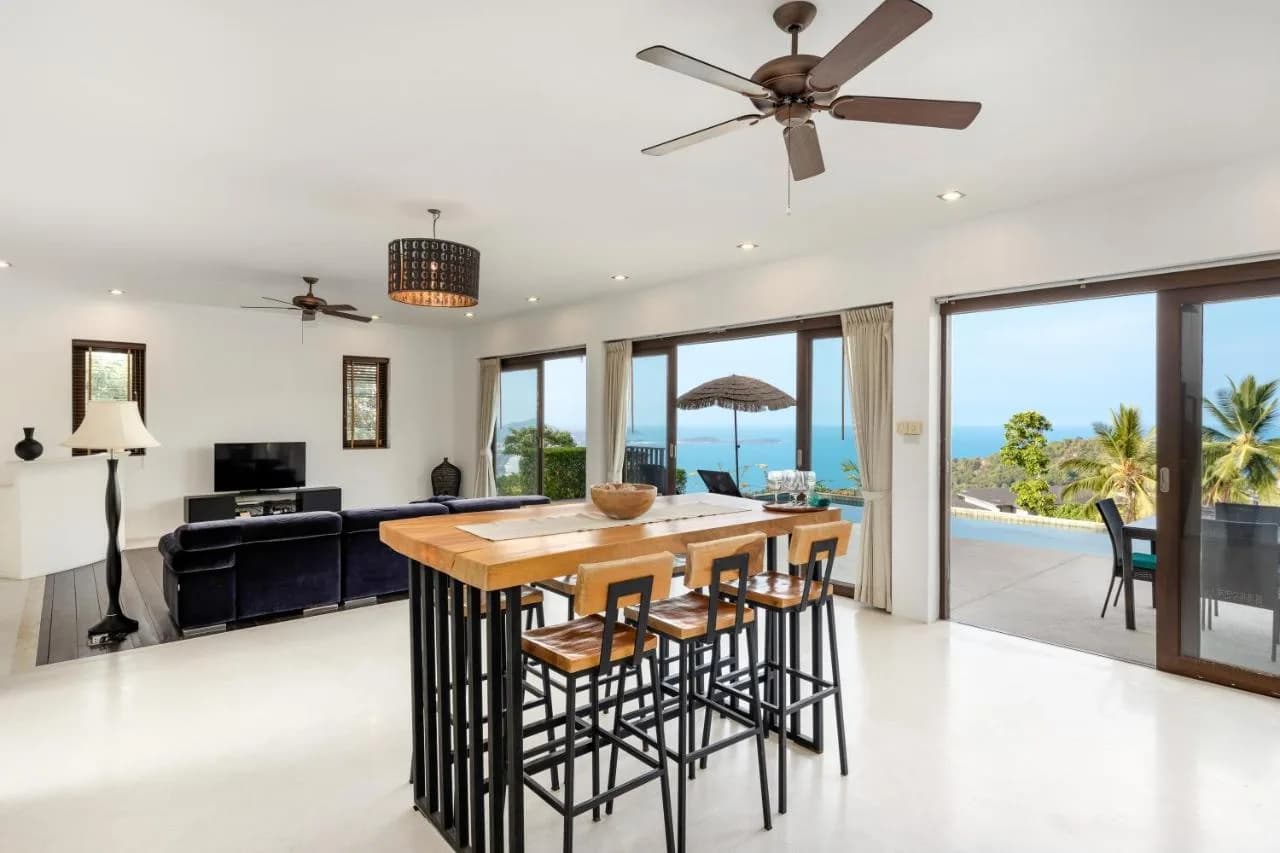 Balinese style 3 bedroom sea view villa on the hills of Chaweng Noi – VIL0551 — vignette 3