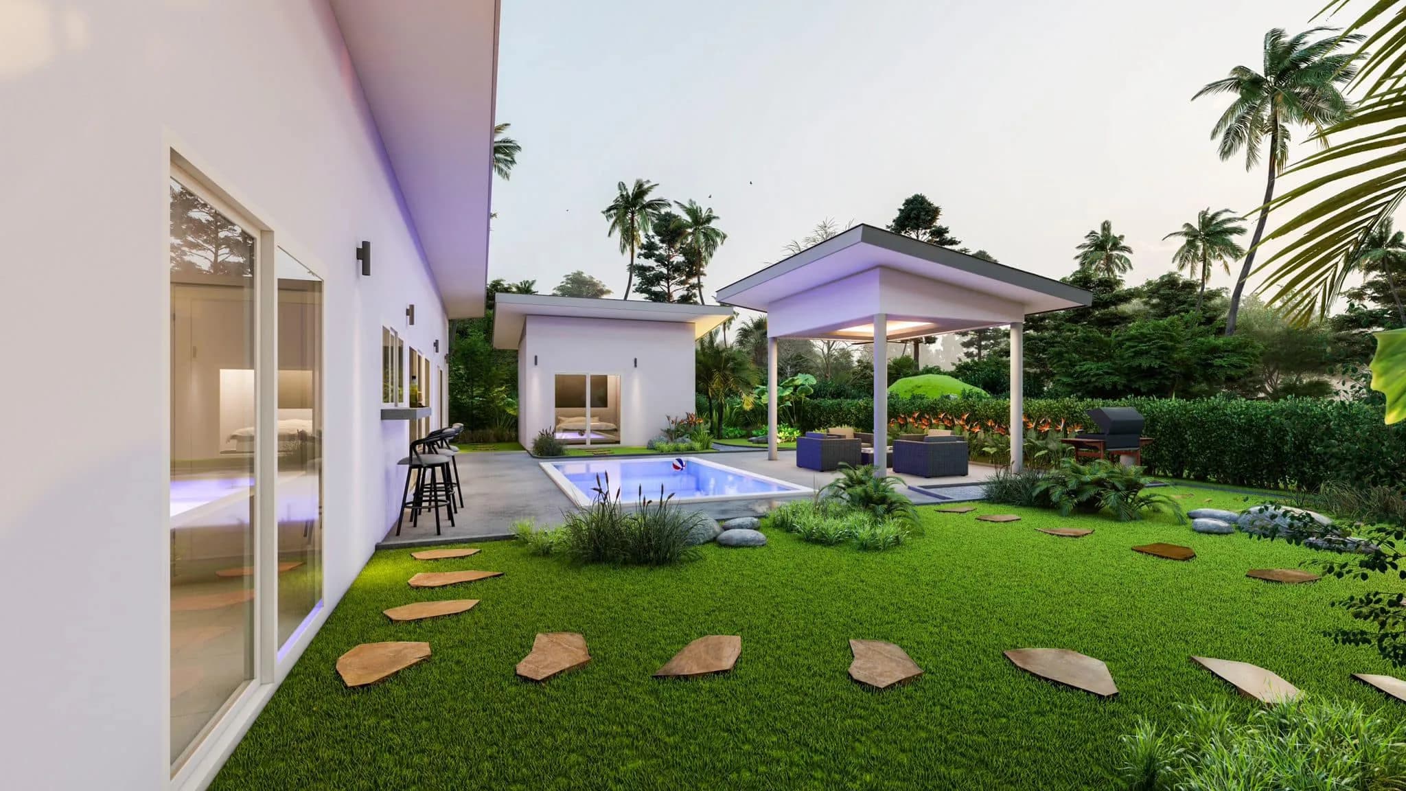 3 Bedroom garden pool villas for sale in Lamai – VIL0552 — vignette 3