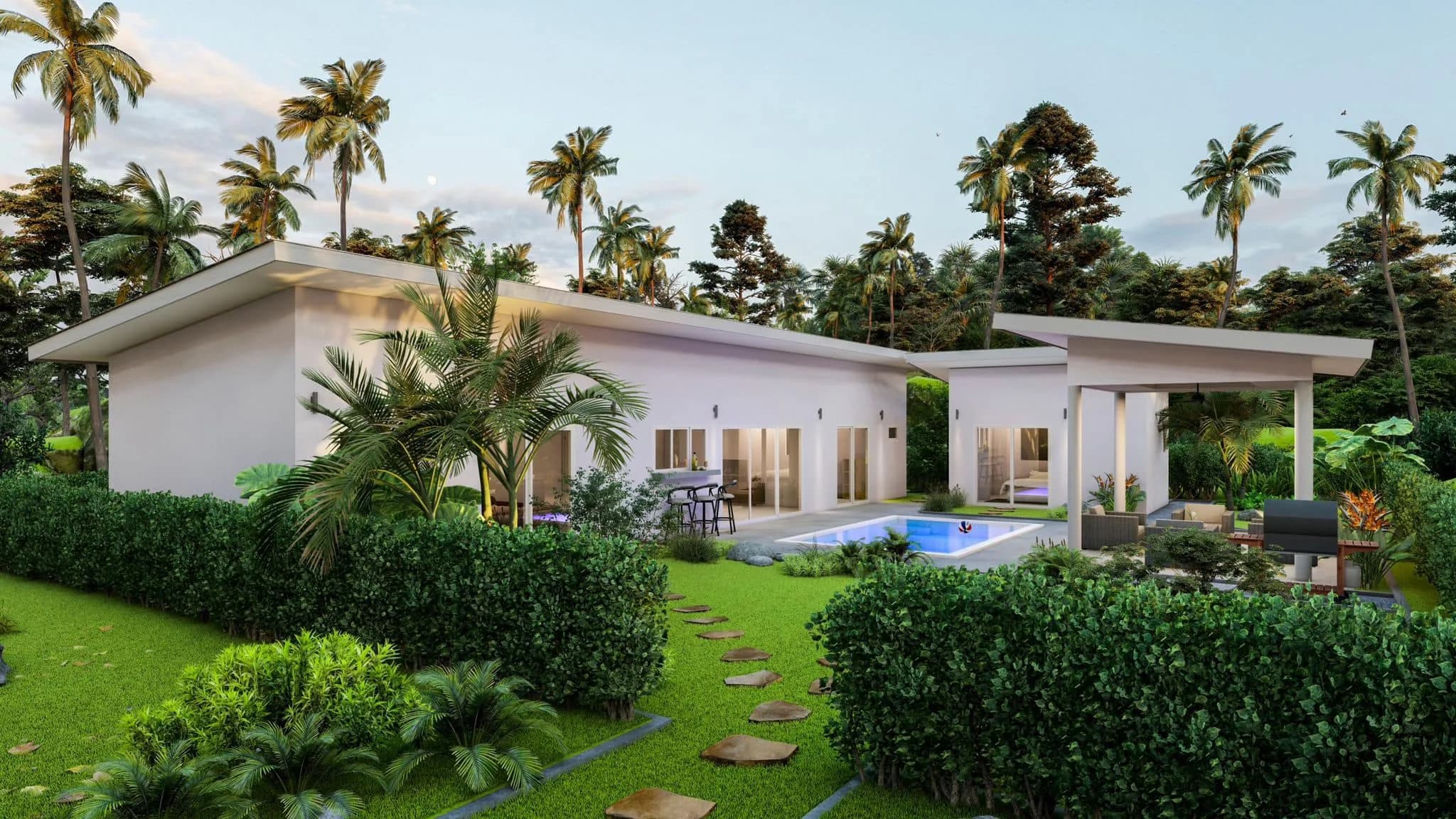 3 Bedroom garden pool villas for sale in Lamai – VIL0552 — vignette 4