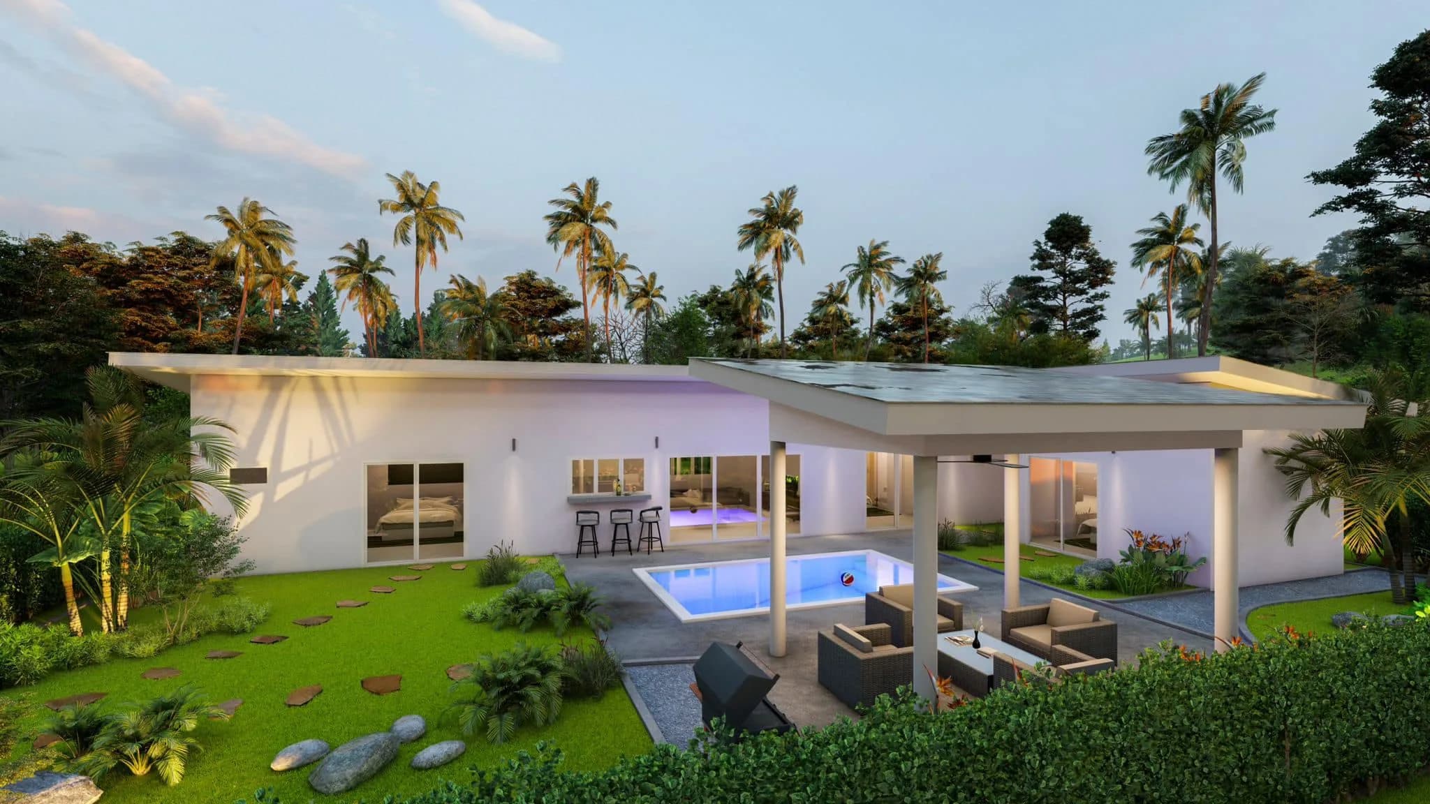 3 Bedroom garden pool villas for sale in Lamai – VIL0552 — vignette 6