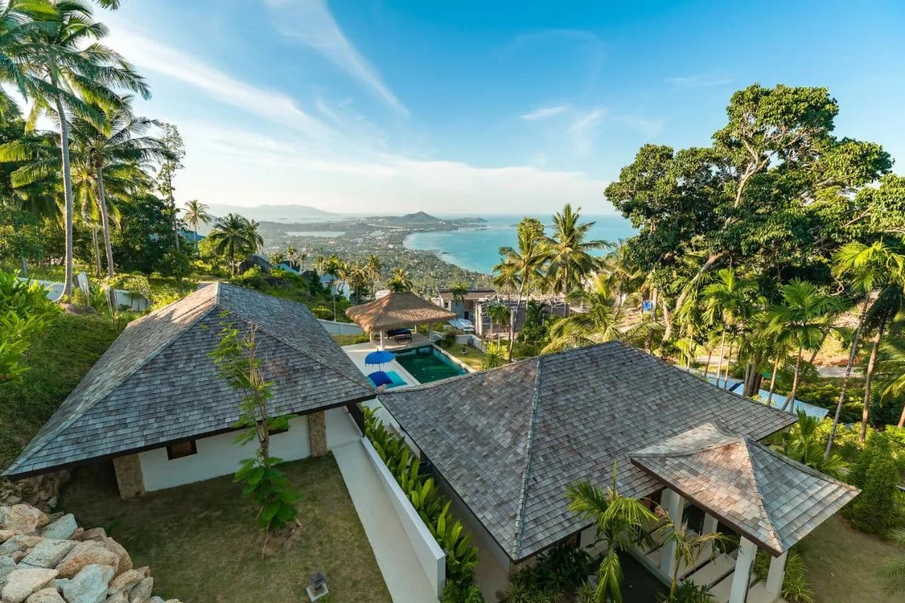 Balinese style 2 bedroom villa with a sea view and a private pool in Chaweng Noi – VIL0554 — vue 1