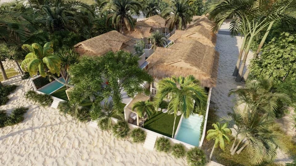 2 bedroom houses with a pool with direct beach access in Bangrak – VIL0584 — vue 1