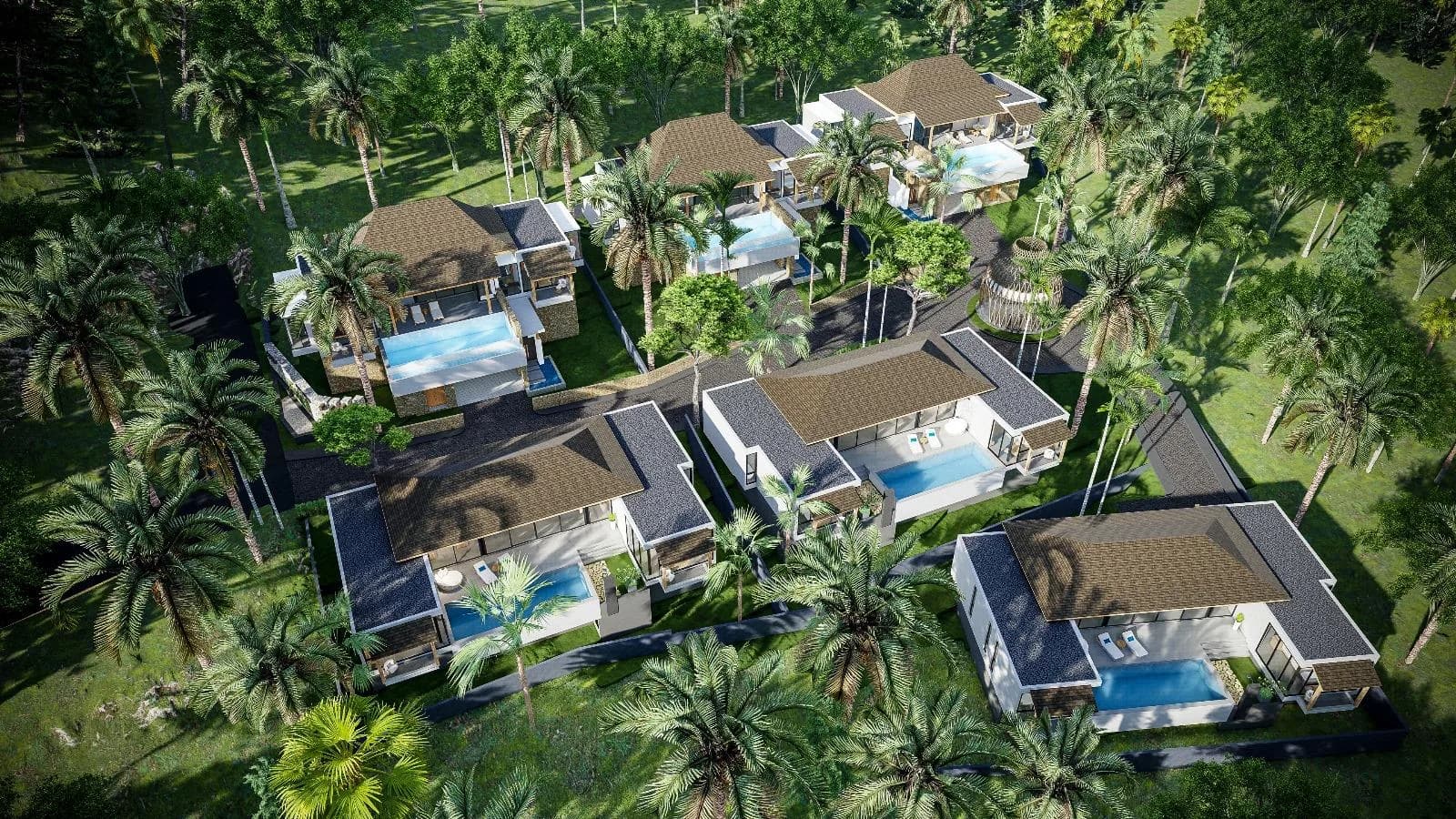 Modern and tropical 3 bedroom villas in Maenam – VIL0598 — vue 1