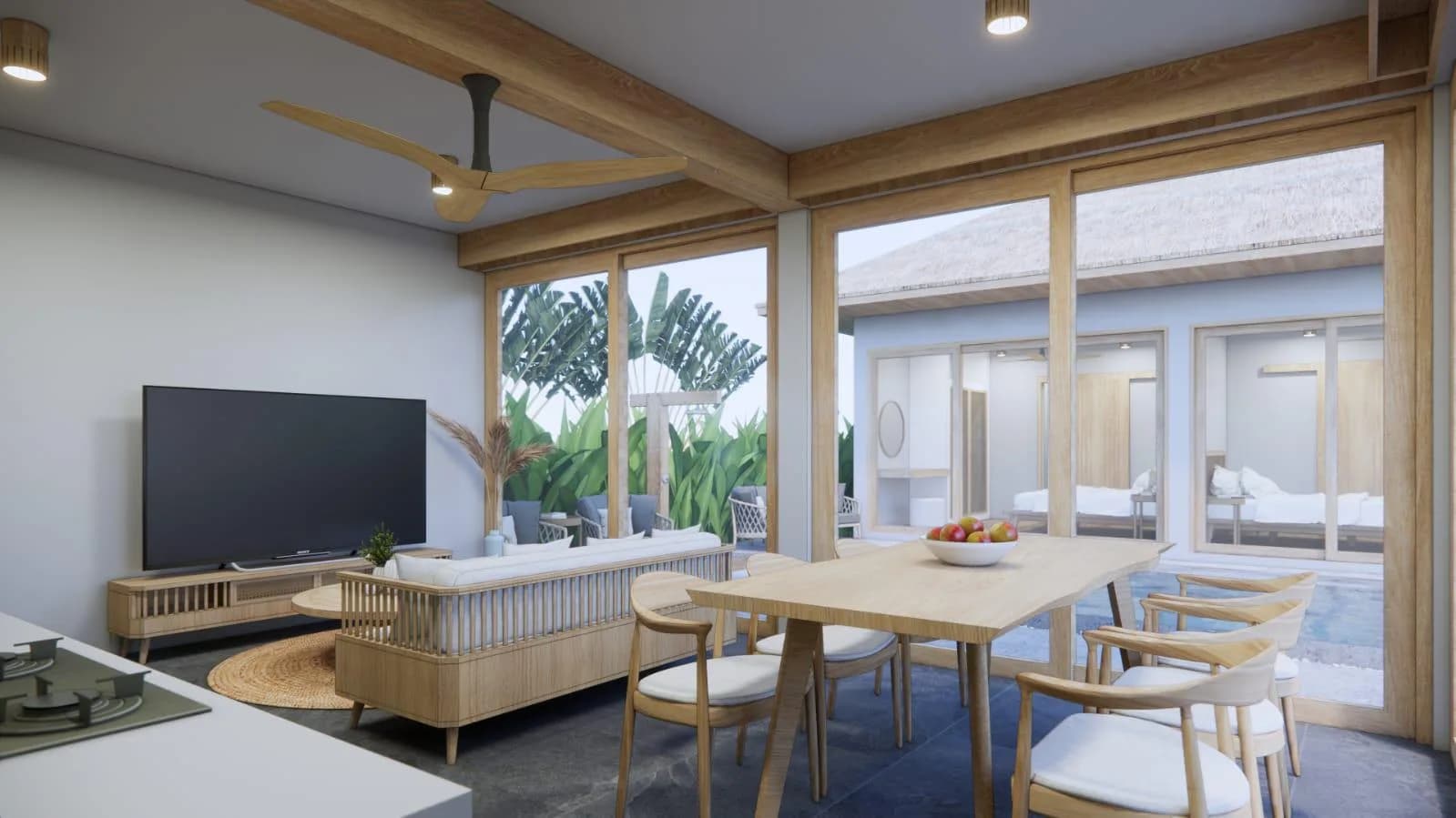 2 Bedroom Bali style villas in the prime location in Plai Laem – VIL0625 — vignette 3
