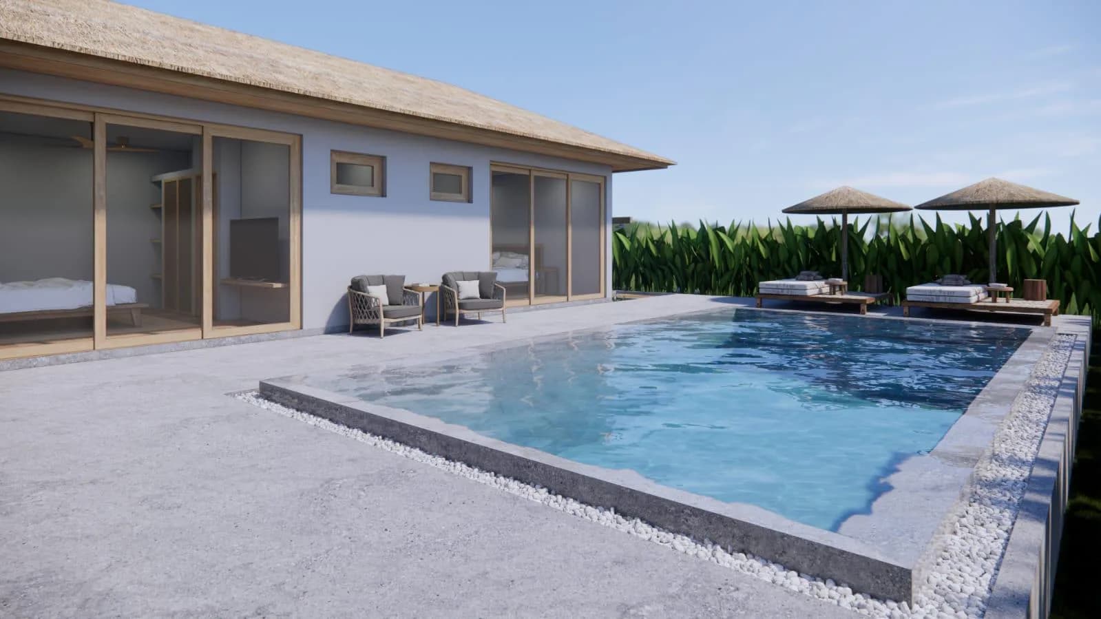 3 Bedroom villas in a charming Bali style 3 minute drive to 2 beaches – VIL0631 — vignette 2