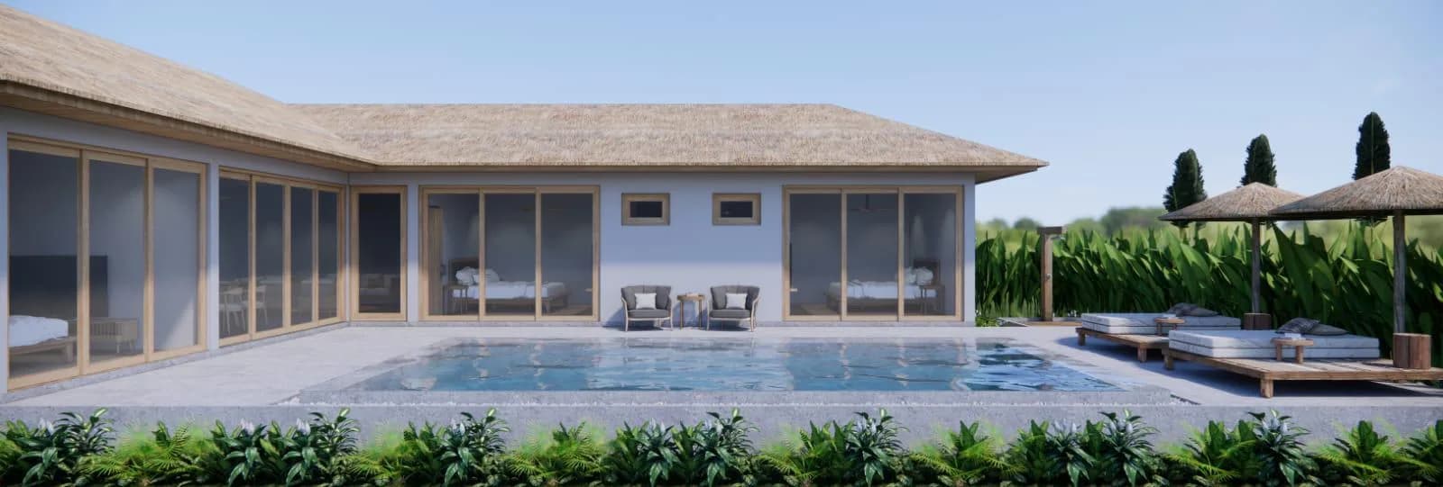 3 Bedroom villas in a charming Bali style 3 minute drive to 2 beaches – VIL0631 — vignette 3