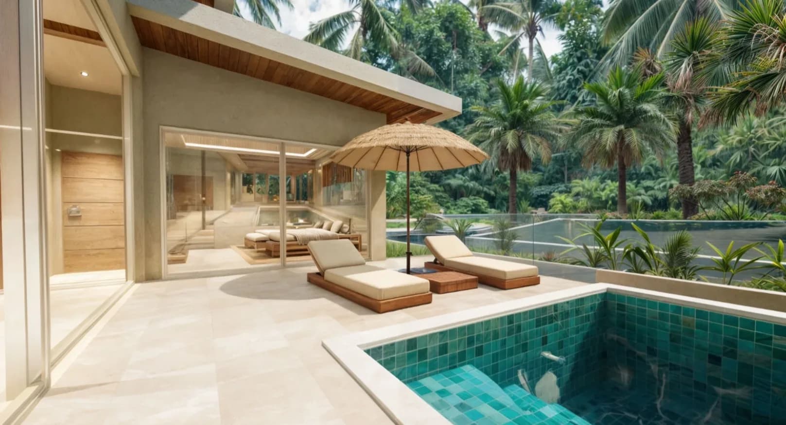 Affordable 2 bedroom garden pool villa in Maenam – VIL0649 — vignette 2