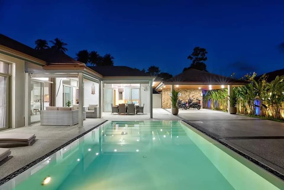3 bedroom private pool villa for sale in a quite area of Lamai-VIL0010 — vue 1