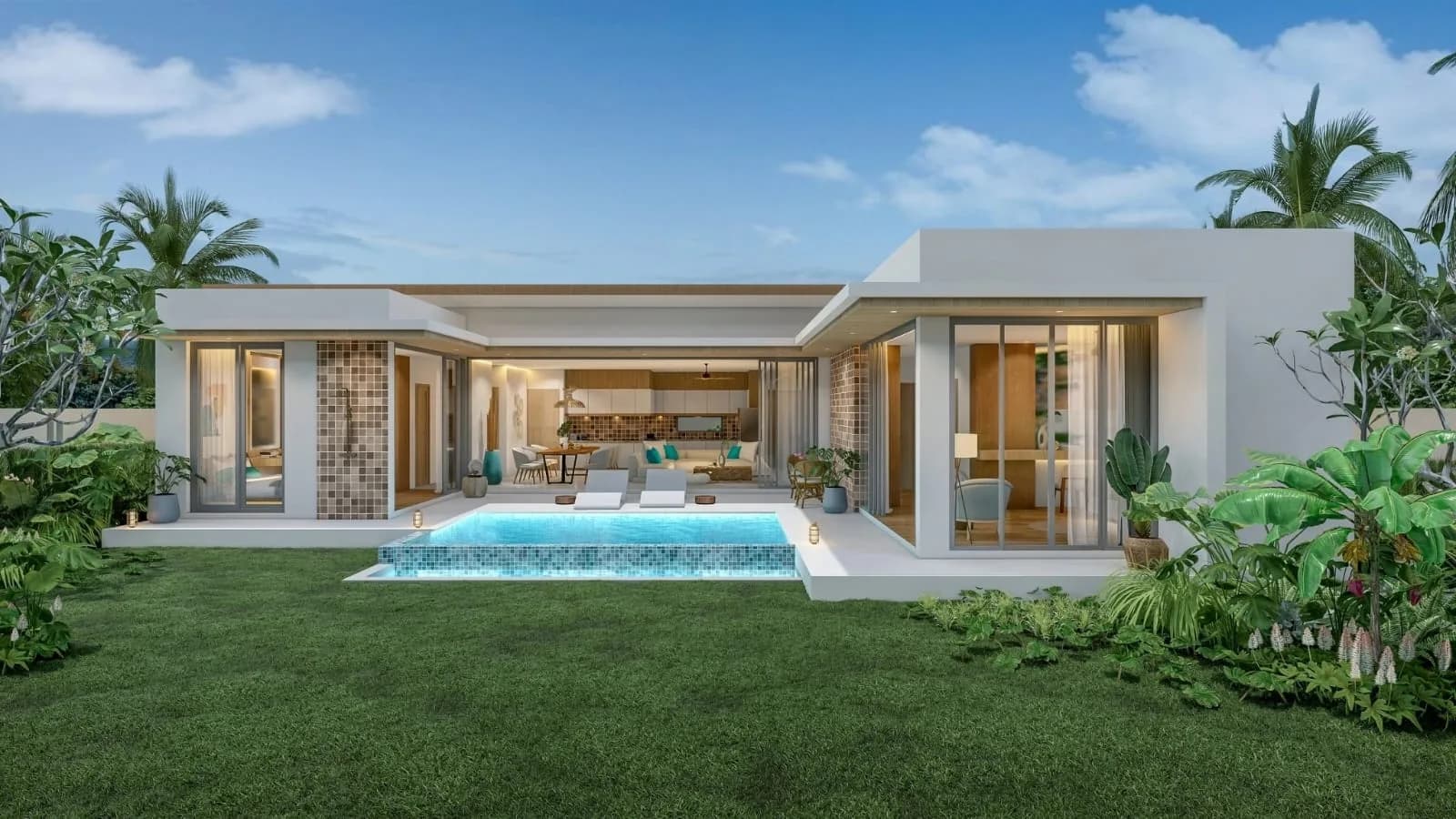 OFF PLAN DEVELOPMENT: 3 bedroom private pool villas a short walk from the beach-VIL0014 — vue 1