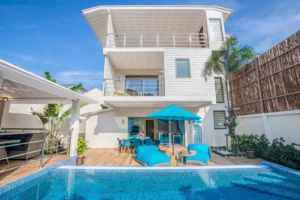 3 bedroom villa with a private pool in a secured residence a short walk from Ban Tai beach-VIL0046 — vue 1