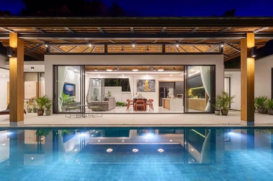 Luxury Bali style 4 bedroom sea view villa with a private pool in Chaweng Noi-VIL0048 — vue 1