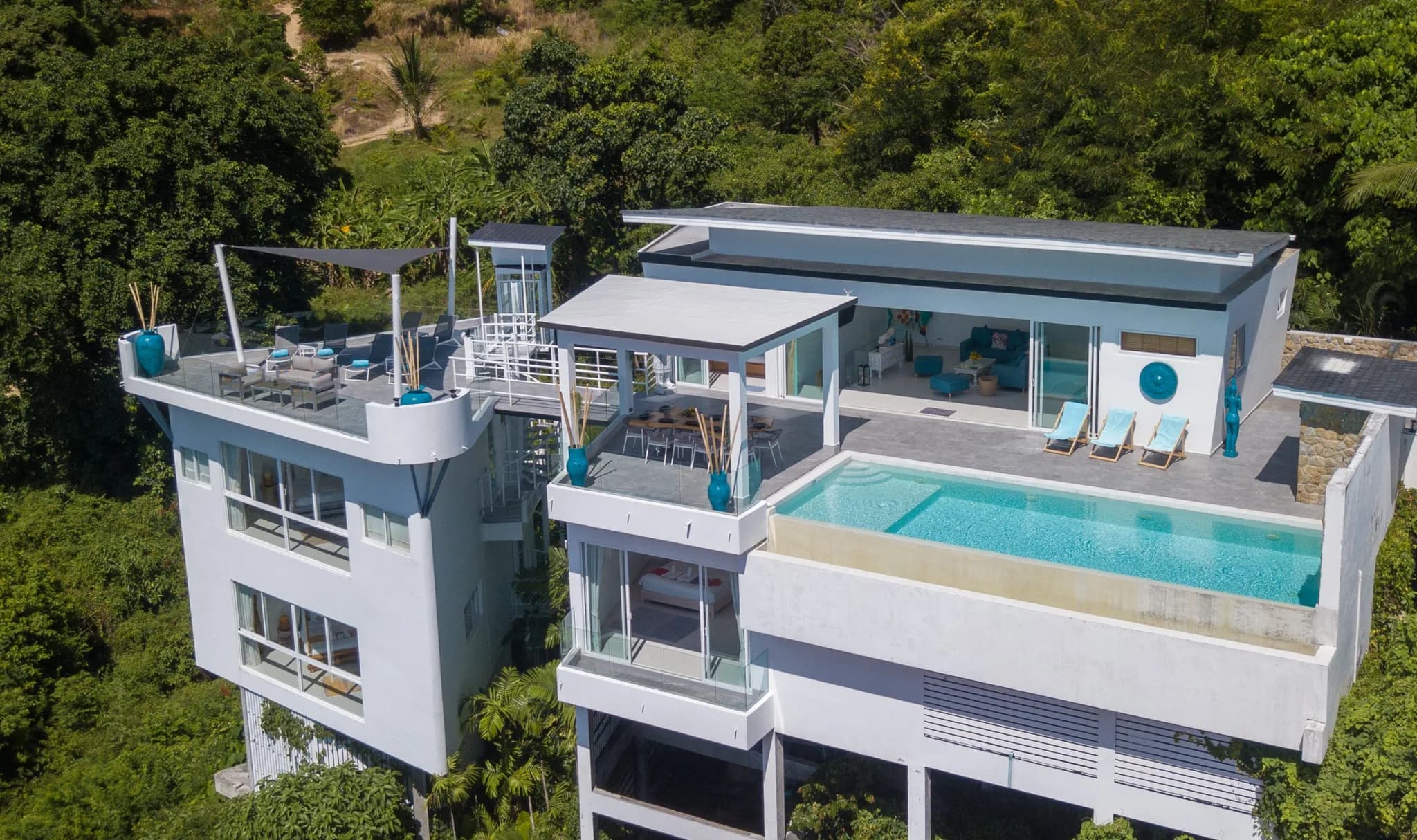 5 bedroom sea view villa in Chaweng hills-VIL0061 — vue 1