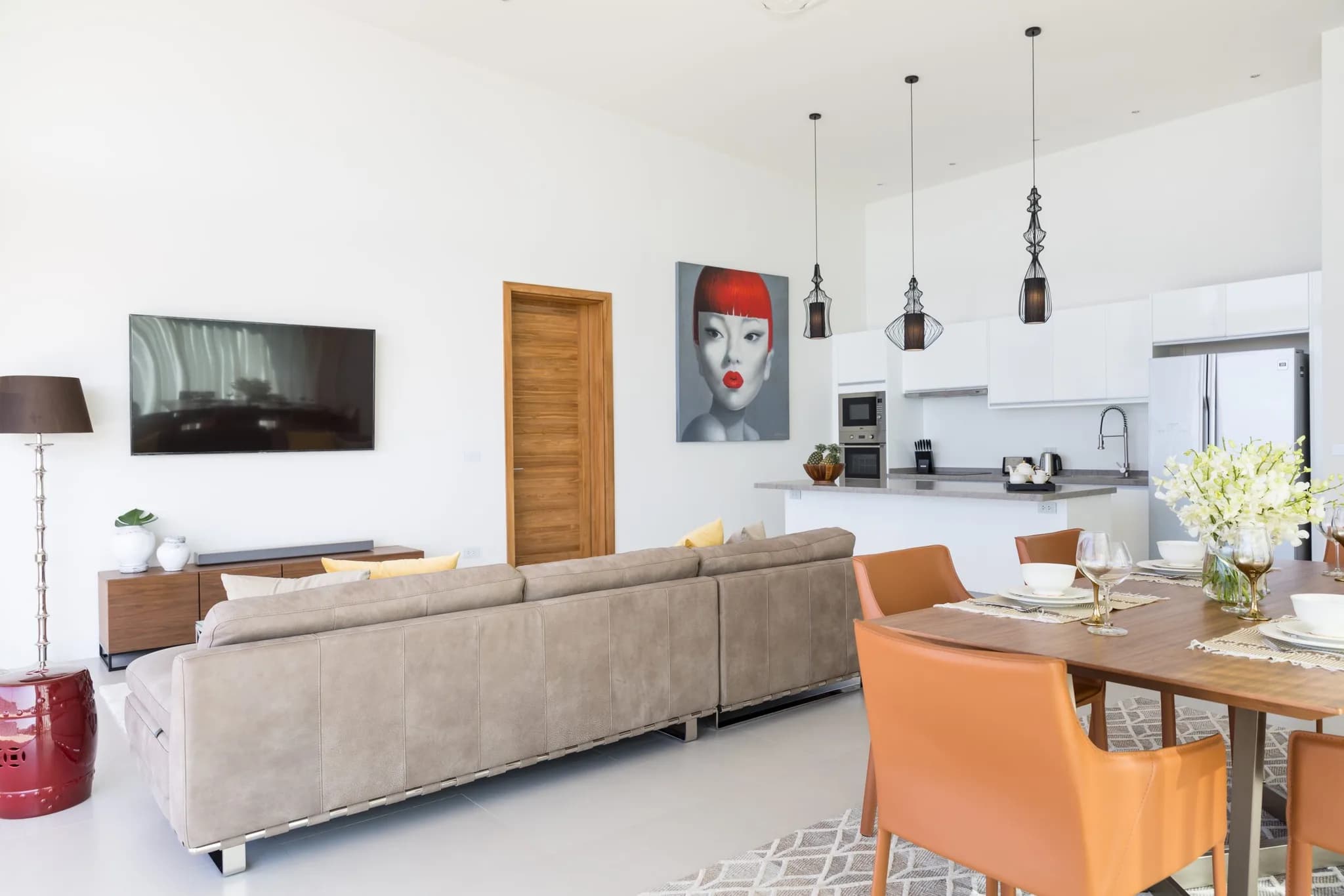 Luxury 3 bedroom penthouse with magnificent views of the ocean and a private pool in the quite area of Maenam-VIL0065 — vue 1