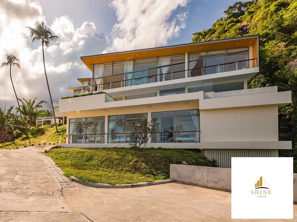 Magnificent spacious 4 bedroom sea view villa with a private pool in a quite area of Lamai-VIL0076 — vue 1