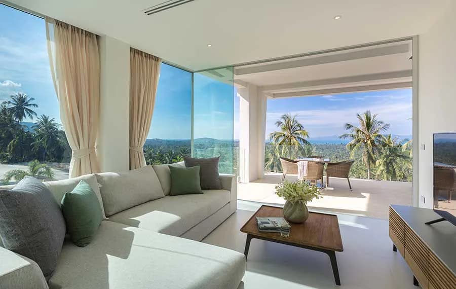 Luxury 1 bedroom penthouse with magnificent views of the oceanin the quite area of Maenam-VIL0103 — vue 1