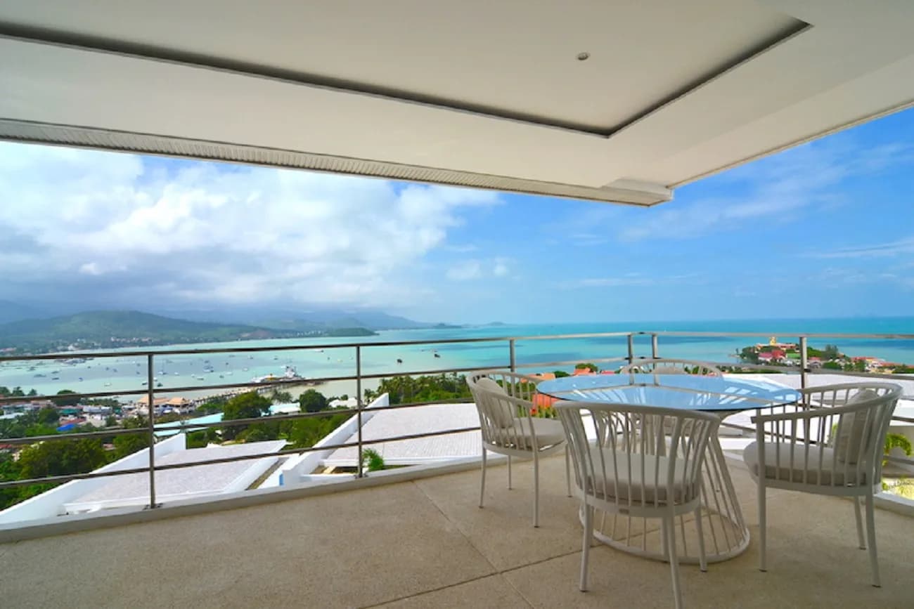 2 bedroom apartment with amazing sea & sunset views in Bang Rak area-VIL0153 — vue 1