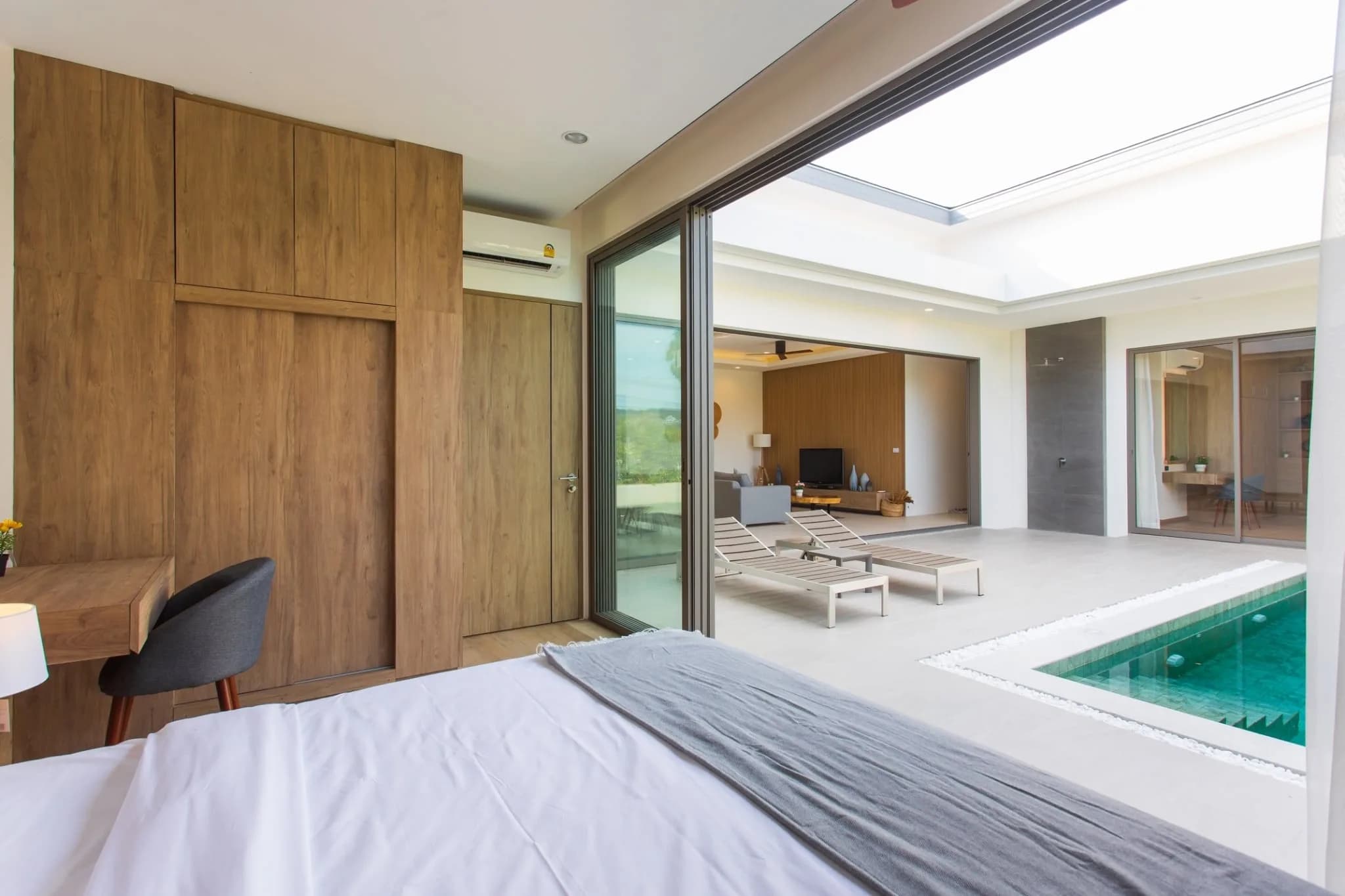 2 and 3 bedroom private pool villas in Bophut a short walk from the beach-VIL0158 — vue 1