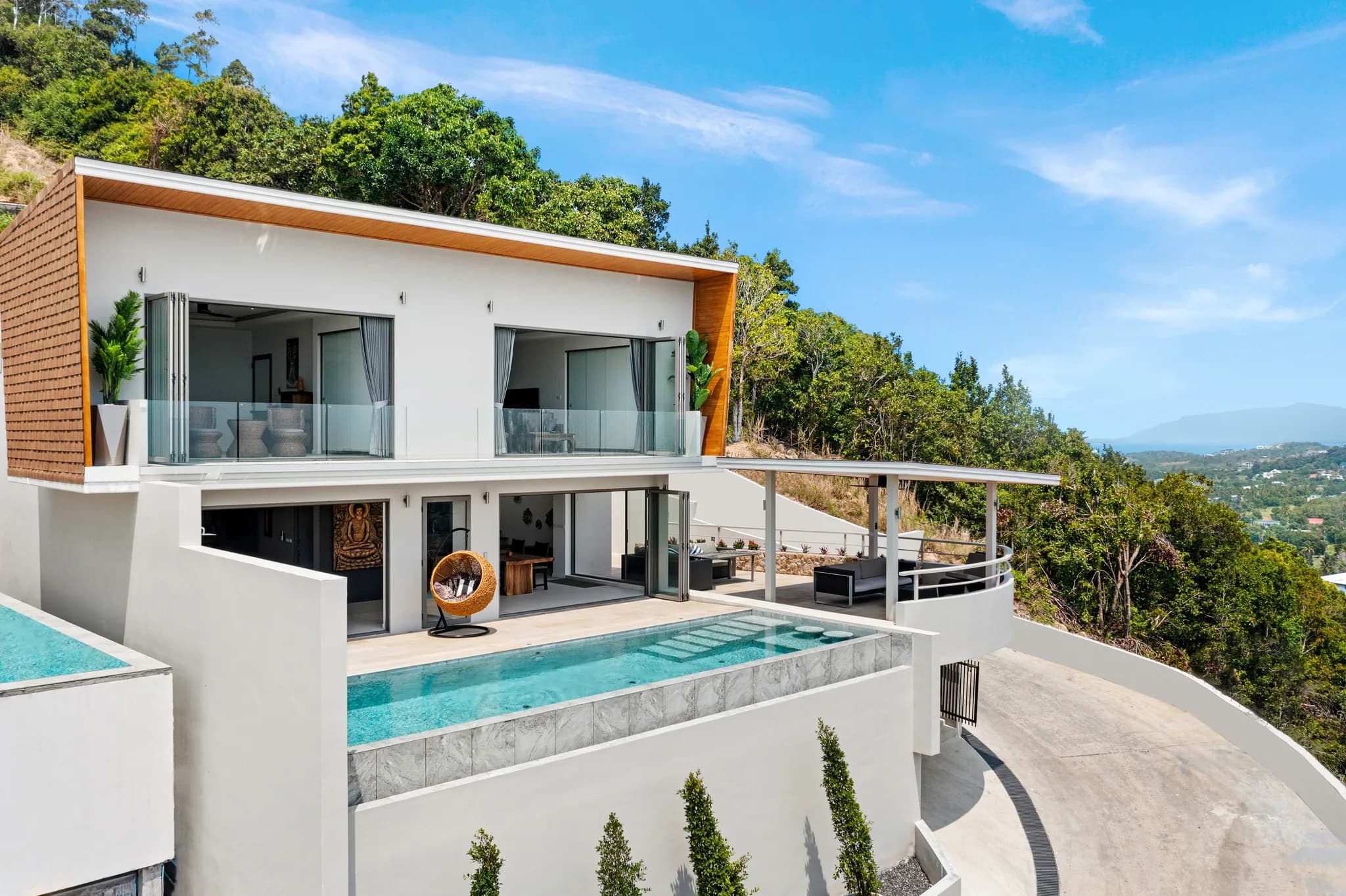 Fantastic 3 bedroom villa with a million dollar sea view in Choeng Mon – VIL0197 — vue 1