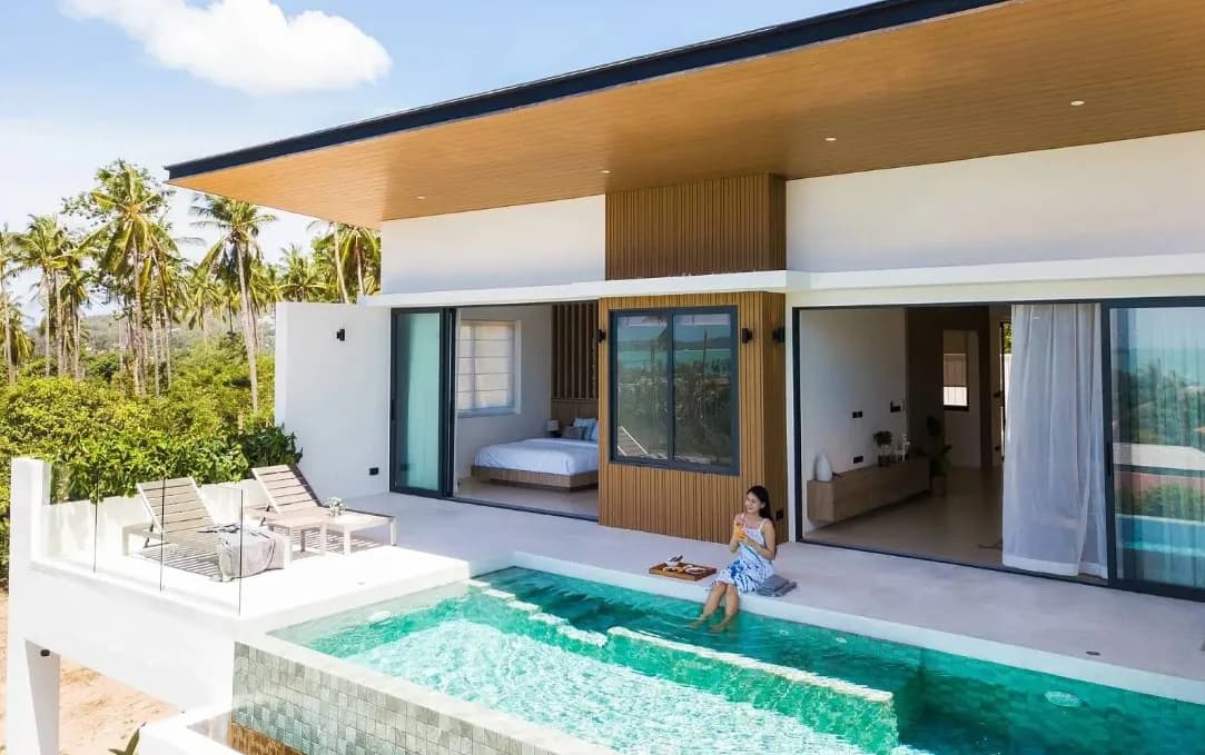 Prominent 3 bedroom sea villa in Bophut a short walk from the beach – VIL0209 — vue 1