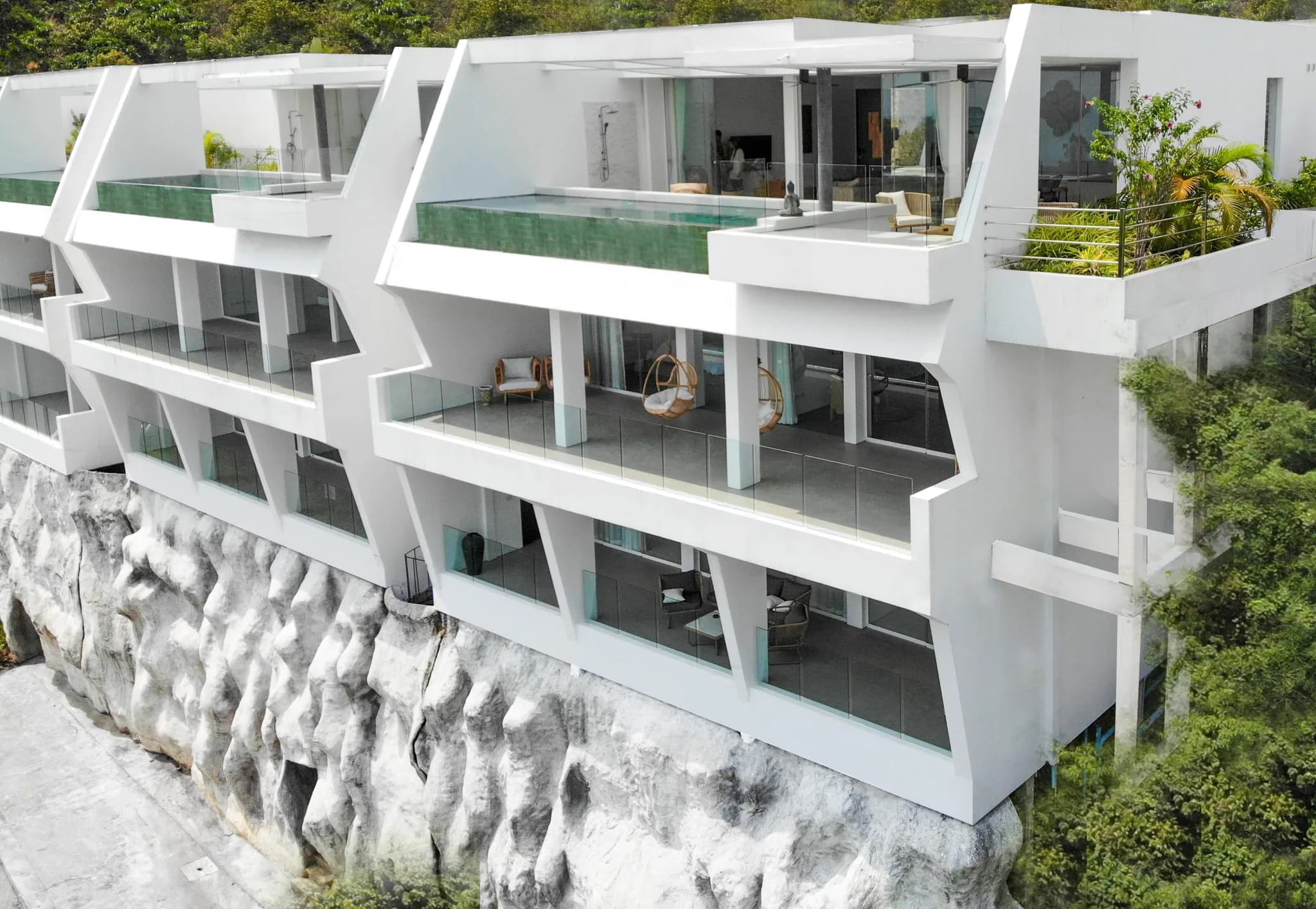 Superb 4 bedroom villa in a central part of Samui with a breathtaking sea view – VIL0214 — vue 1
