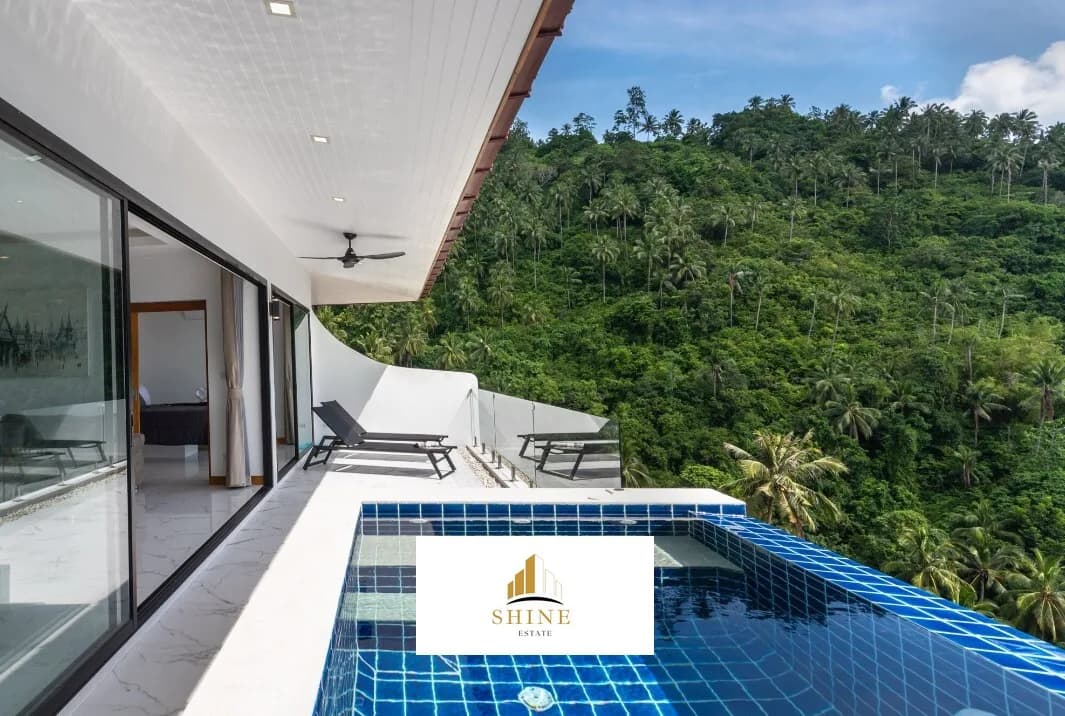 2 bedroom sea view apartments in Lamai – VIL0225 — vue 1