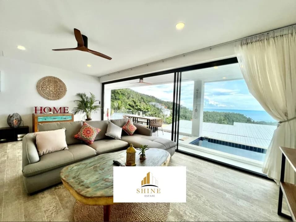 2 bedroom apartment with ocean & coconut grove views in Lamai – VIL0226 — view 1